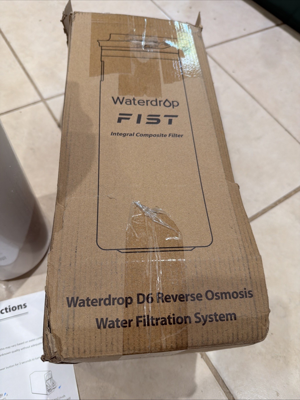 Waterdrop WD-D6RF Filter, Replacement for WD-D6-B Reverse Osmosis System NEW