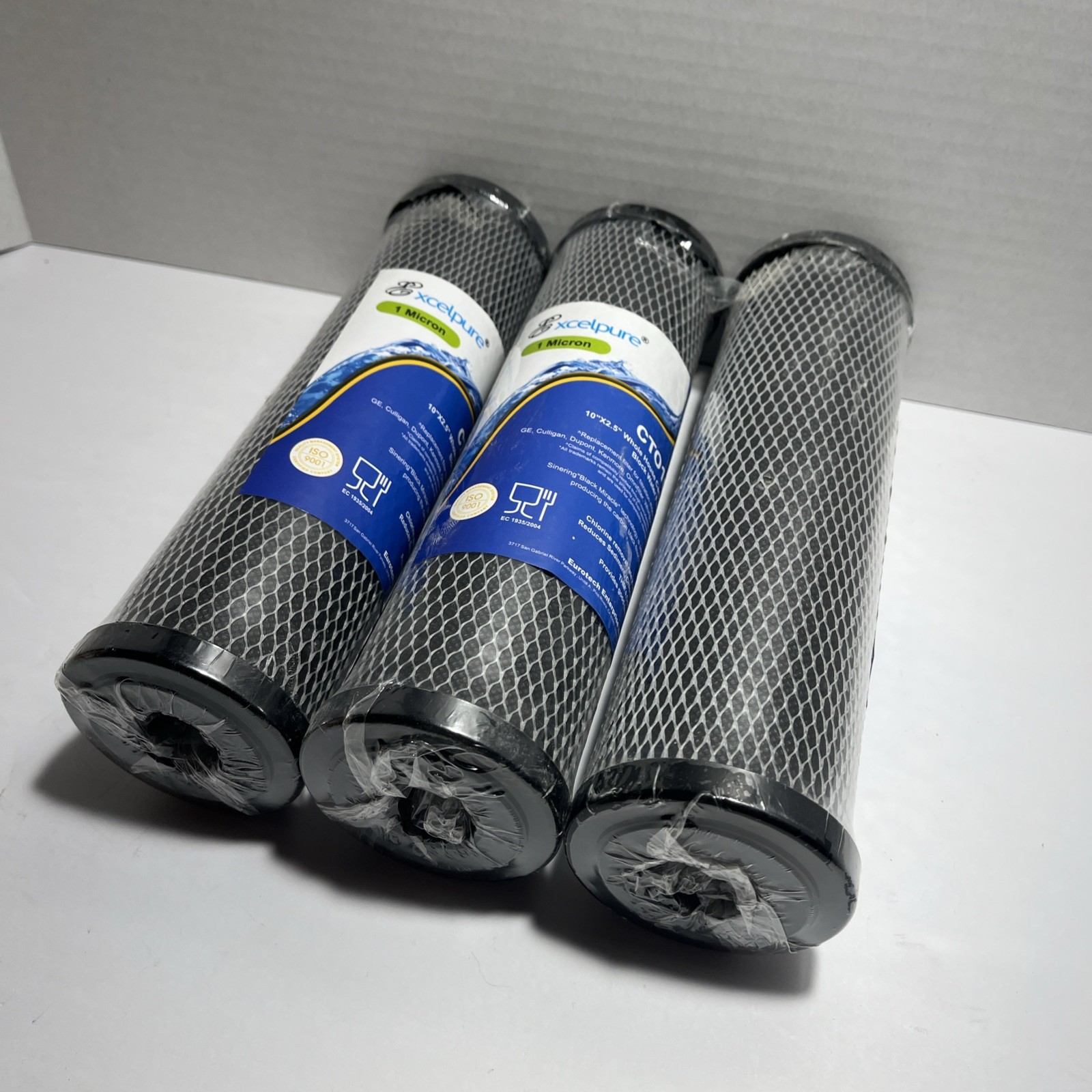 Excelpure CT010 Sintering Activated Carbon Block Water Filter 10″ x 2.5″ house