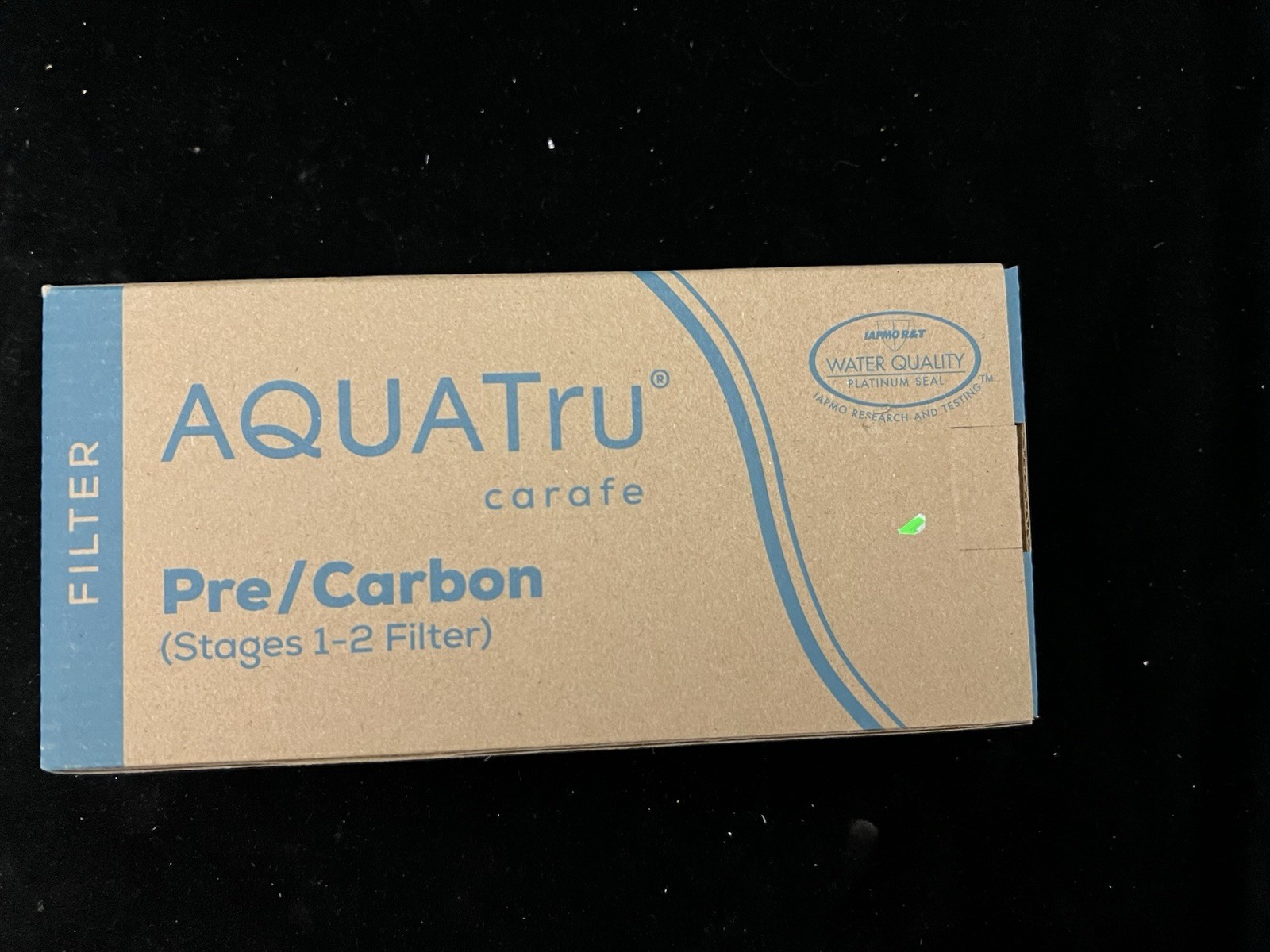 AQUA TRU Carafe AT100 2-Stage Pre/Carbon Filter Reduces Sand Silt Sediment New!