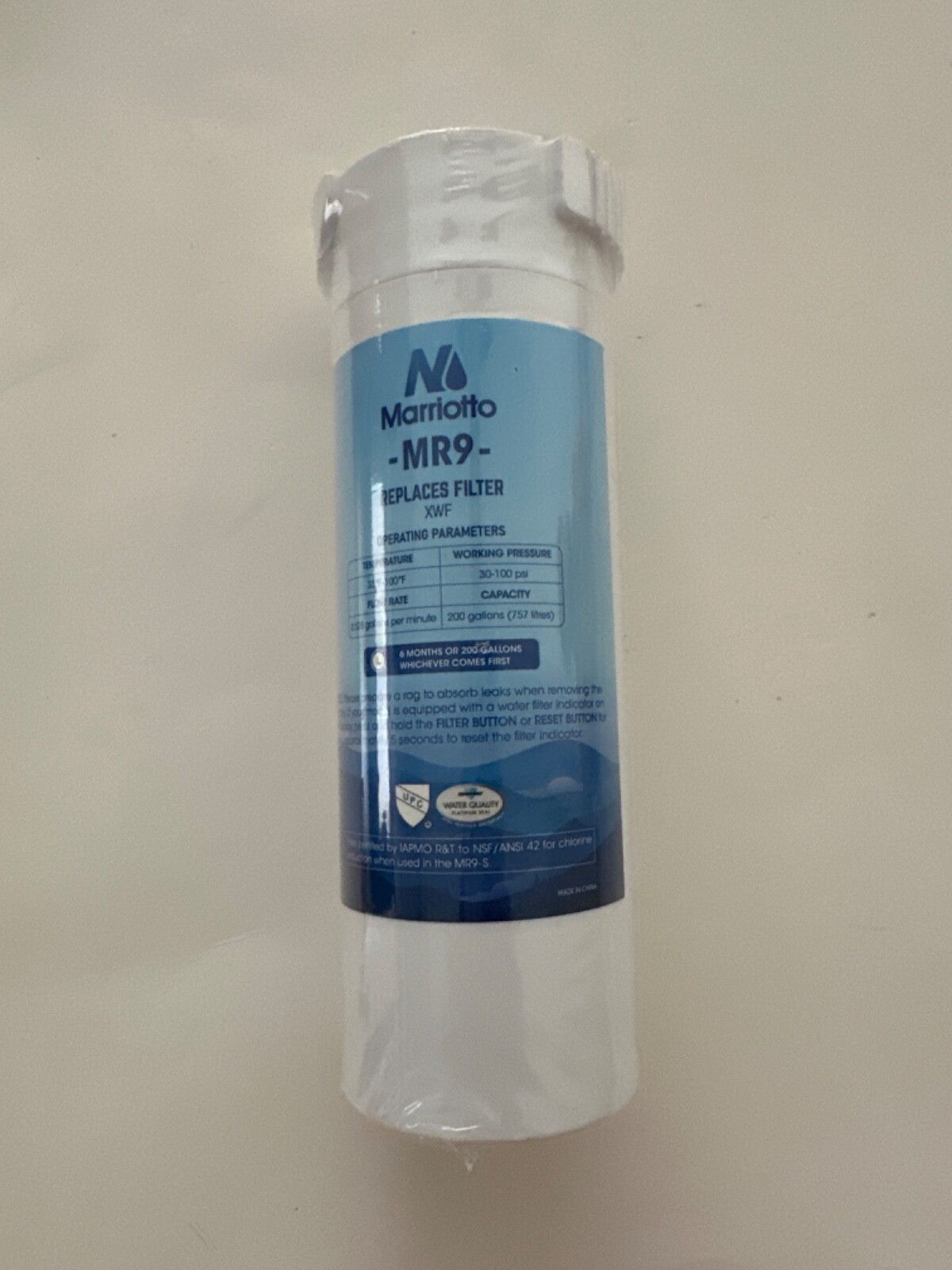 MARRIOTTO XWF Water Filter, Replacement for GE XWF, XWF Genuine Ge Refrigerator