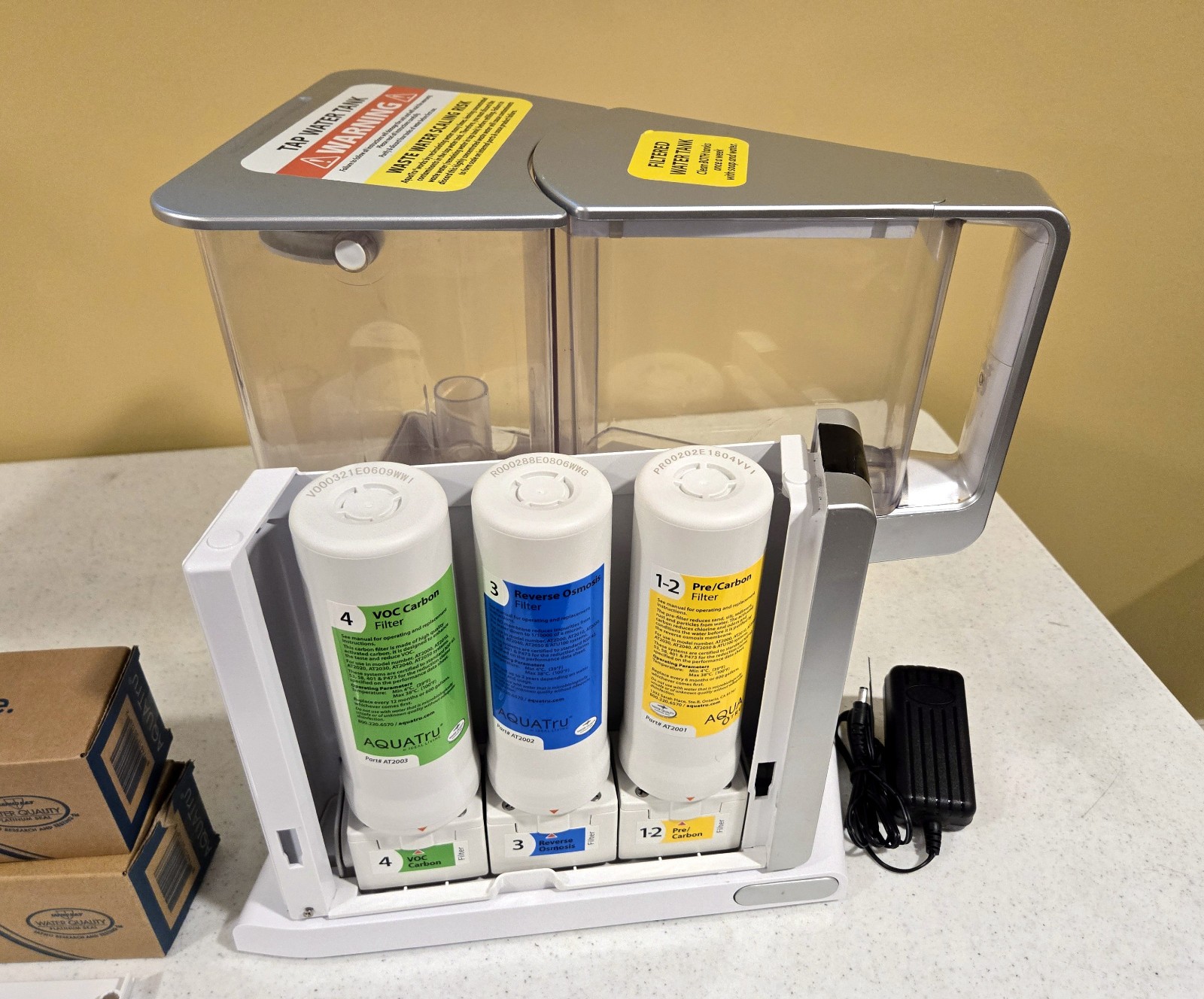 AquaTru Classic Reverse Osmosis Water Purifier System AT2010 with new Filters