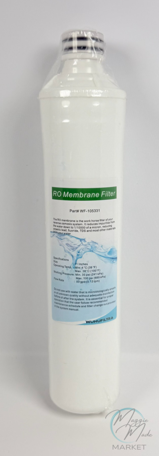 New 50 GPD TFC RO Membrane Filter Stage 3 Compatible WP105331 RO PureNew 50 GPD