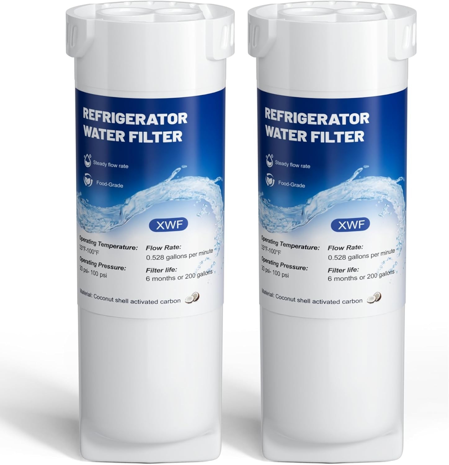 XWF Refrigerator Water Filter Replacement for GE® XWF 2 Pack New Sealed
