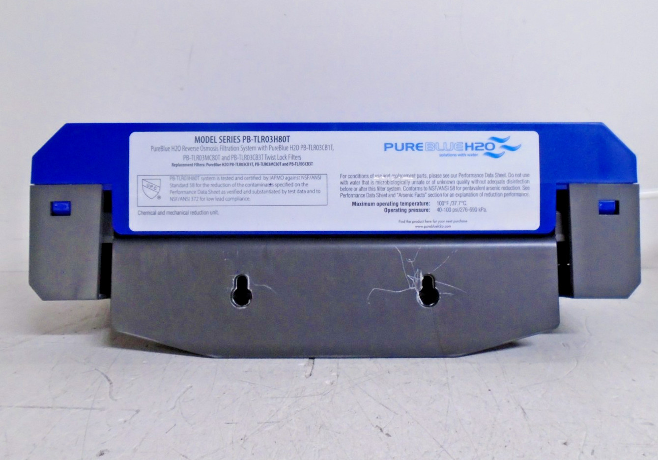 PureBlue H2O Reverse Osmosis Filtration System | PB-TLRO3H80T w/Stage 1 Filter