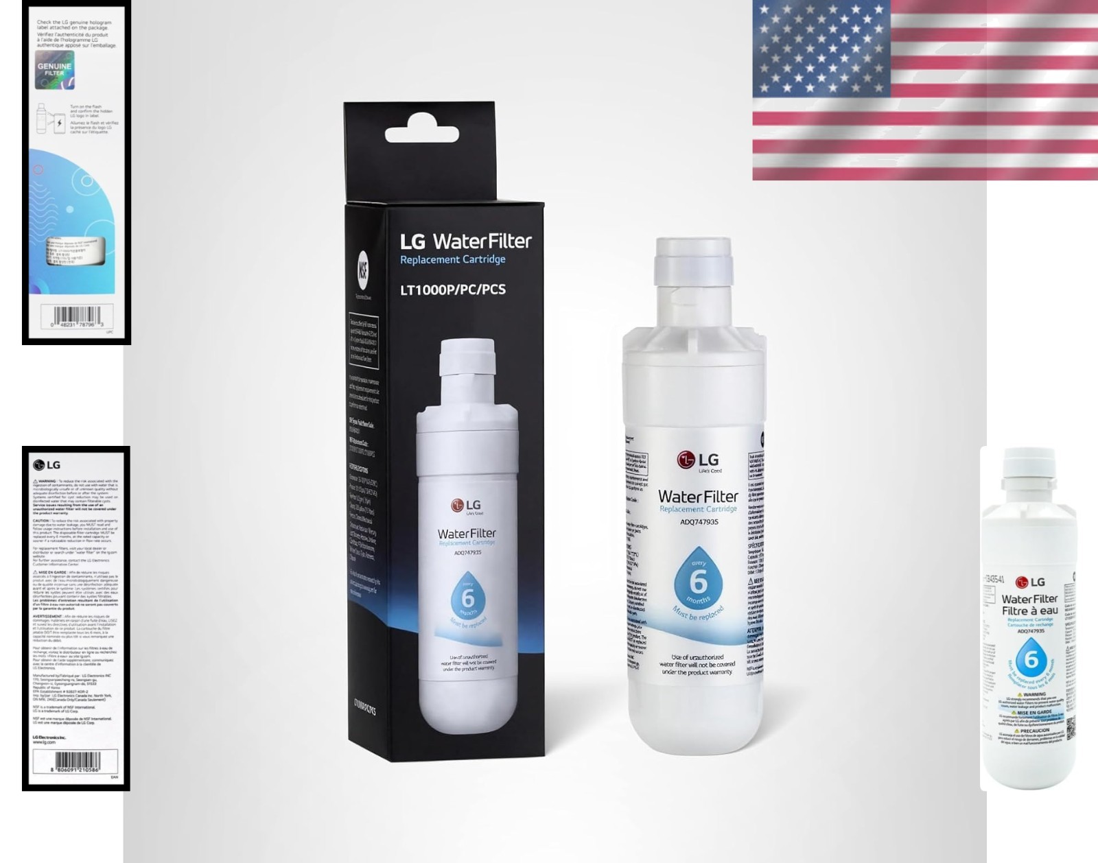 Refrigerator Water Filter Plastic 6- 200 Gallon Replacement Purifier