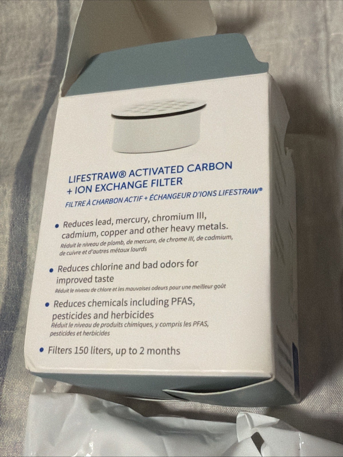 LifeStraw Home Replacement Water Filters 2 Pack Activated Carbon Ion Exchange