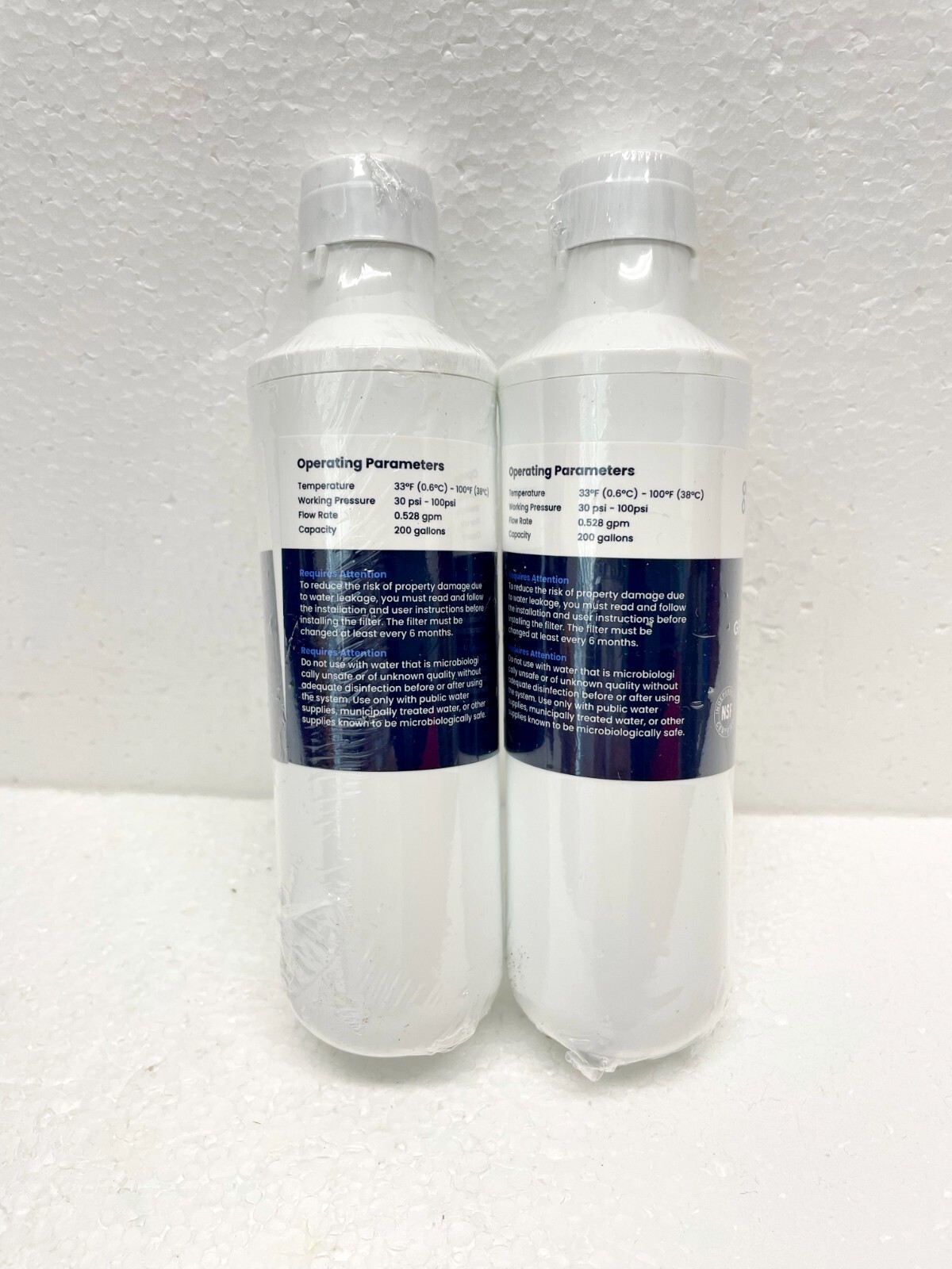 2 PACK LT1000P Fridge Replacement Refrigerator Water Filter ADQ747935