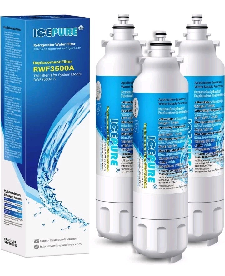ICEPURE ADQ73613401 Refrigerator Water Filter Compatible with LG LT800P,…