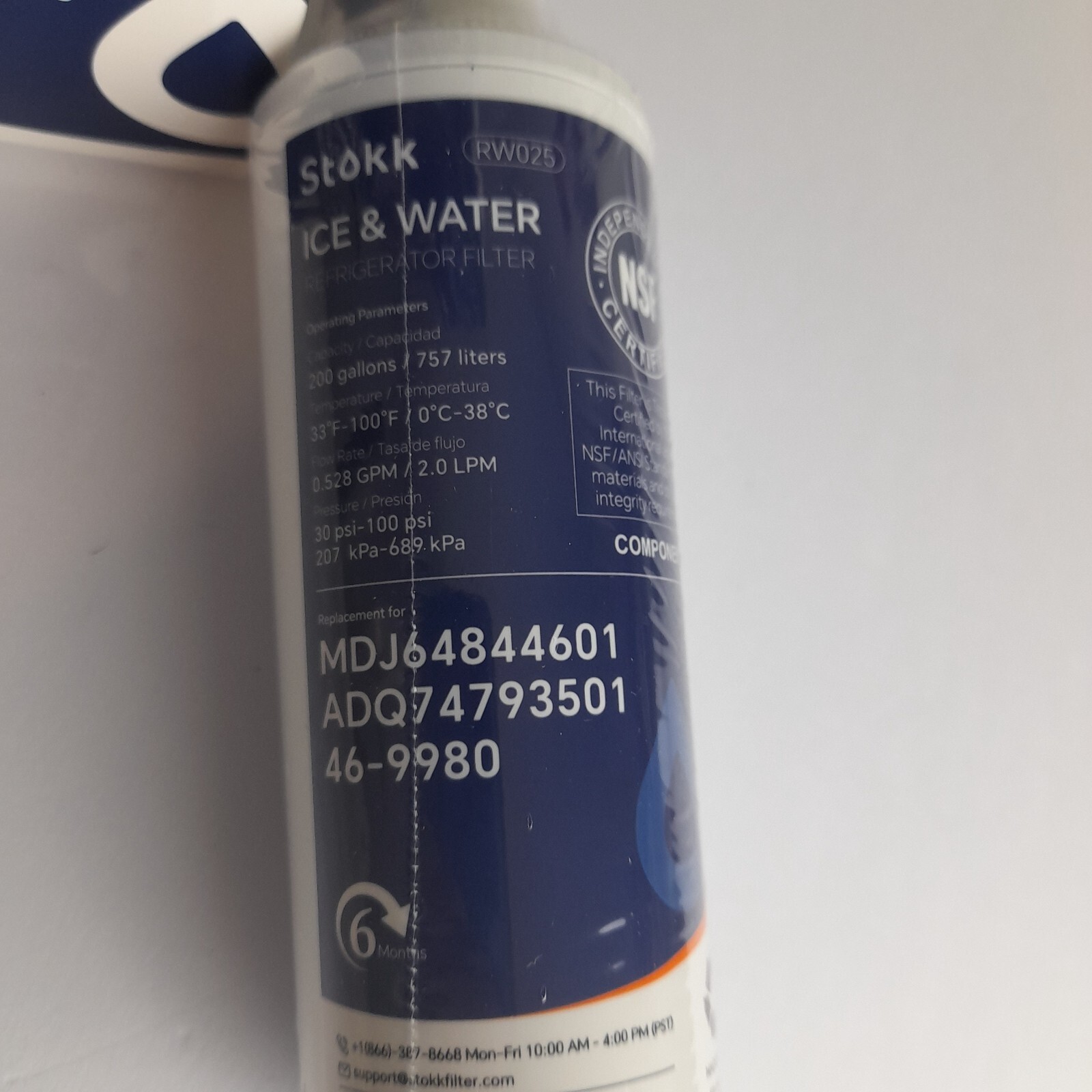 2ct Stokk RW015 Refrigerator Water Filter Replacement Compatible w Multiple Mod