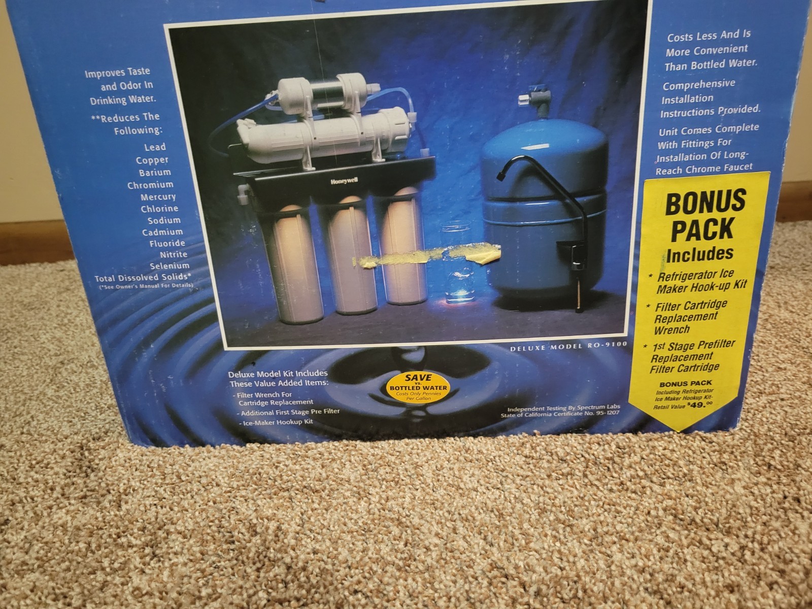 Honeywell 5 Stage Kitchen Home Drinking Reverse Osmosis System RO