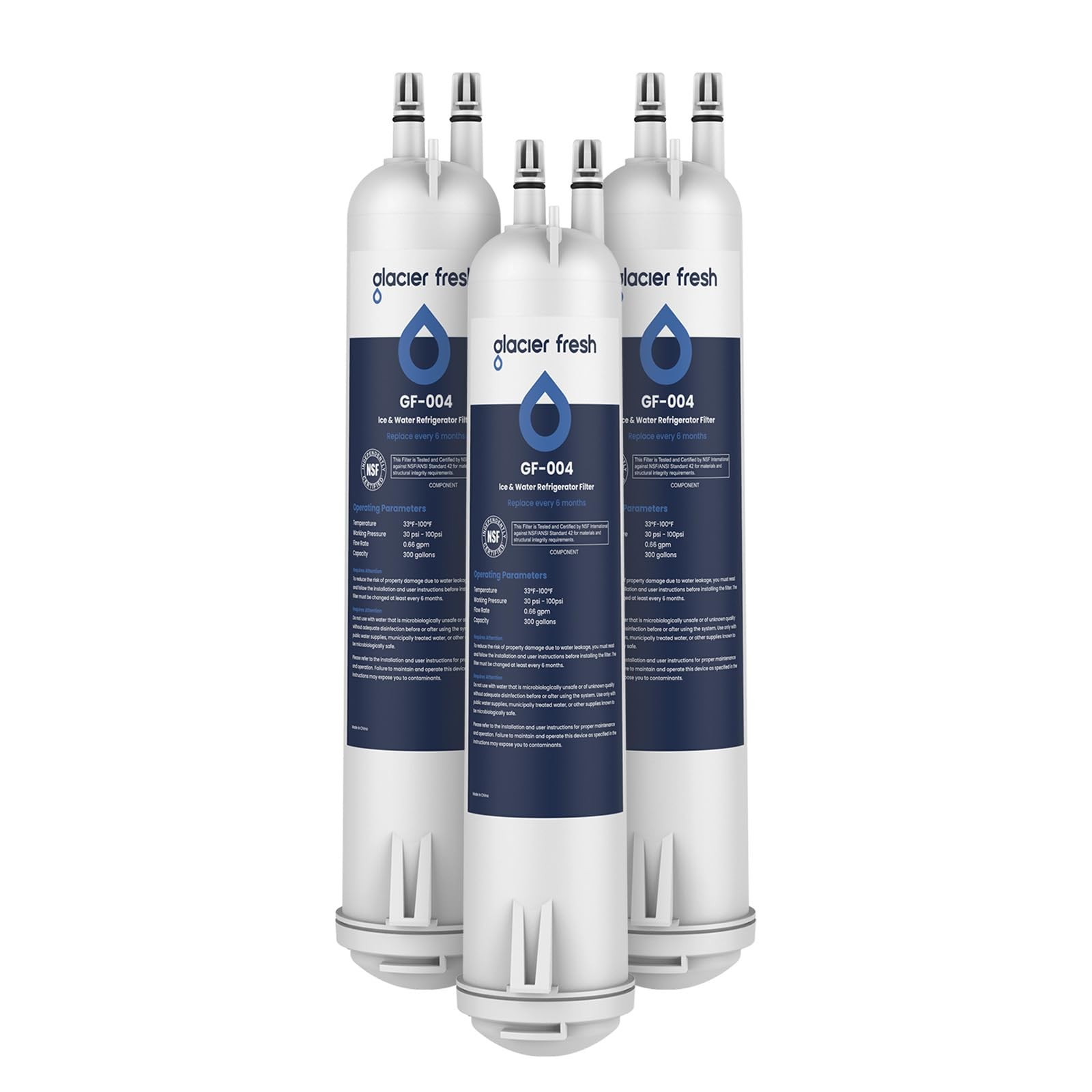 Filter Water EDR3RXD1 Compatible 4396841 3 Pack Glacier Fresh Refrigerator 9030