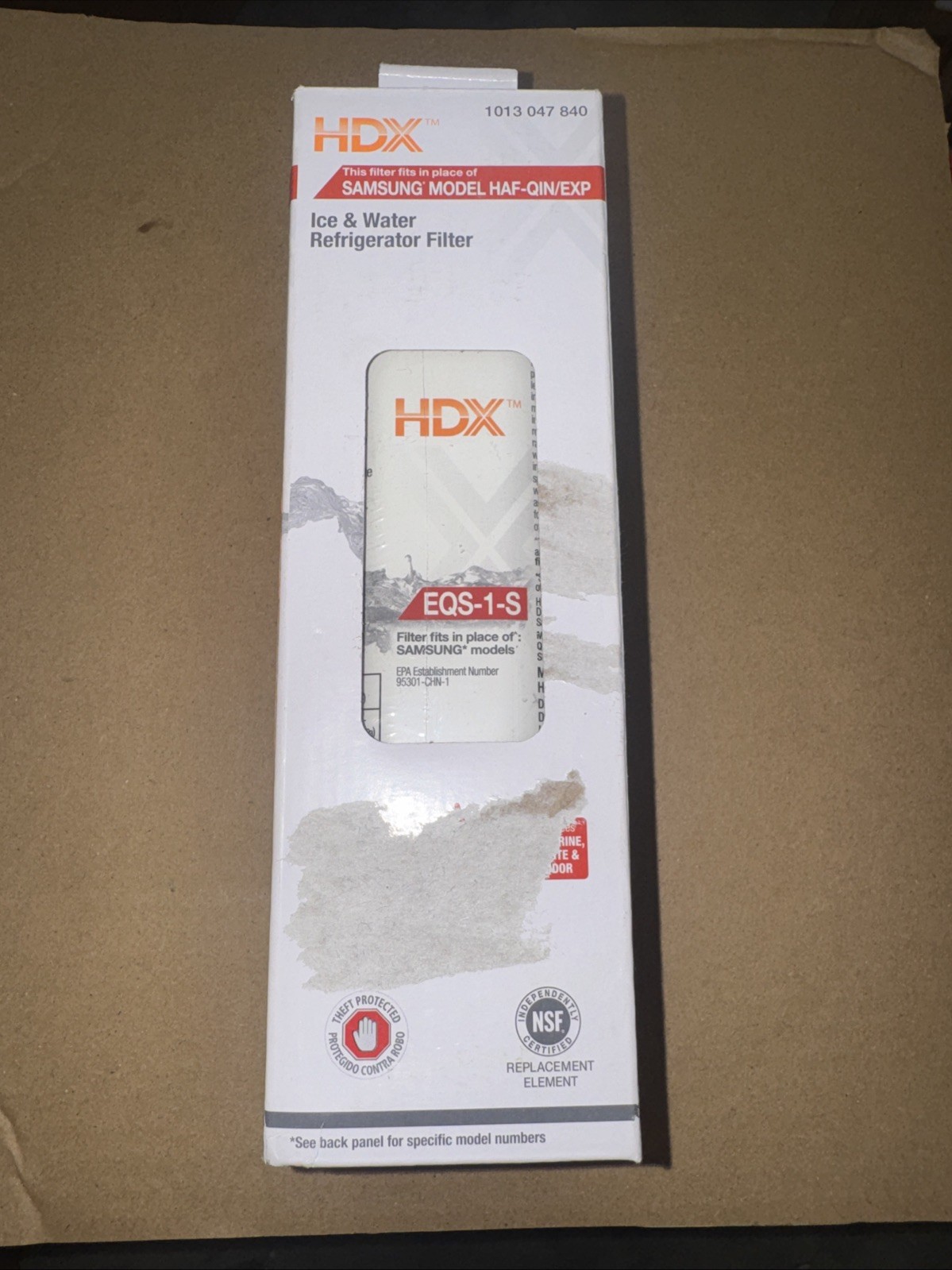HDX EQS-1-S Standard Refrigerator Water Filters For Samsung HAF-QIN