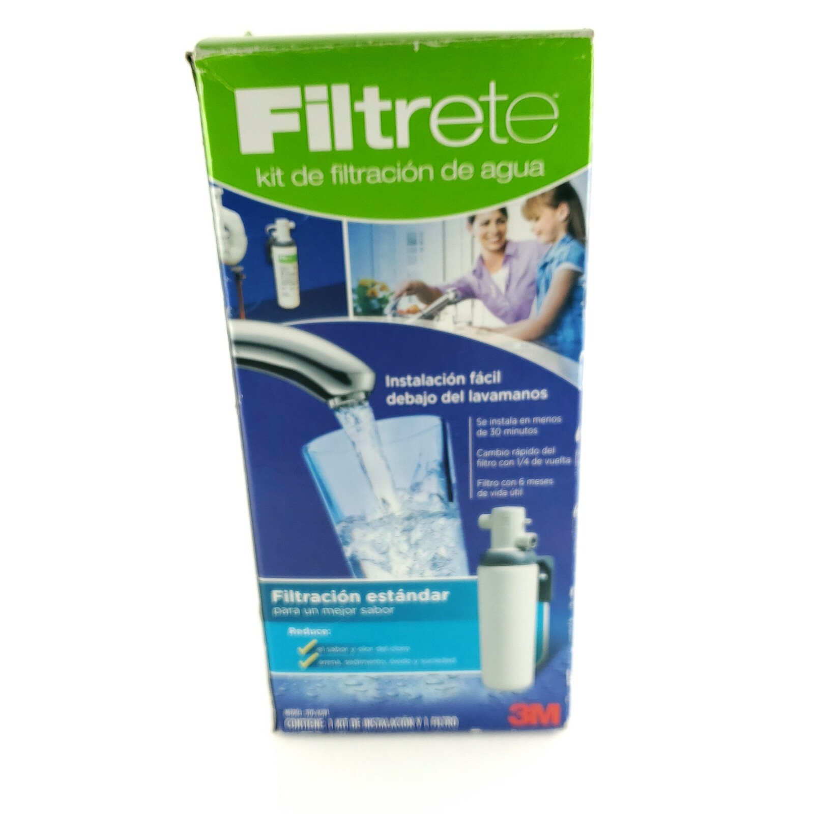 Filtrete Water Filtration Kit Easy Installation Under The Sink White USA Seller