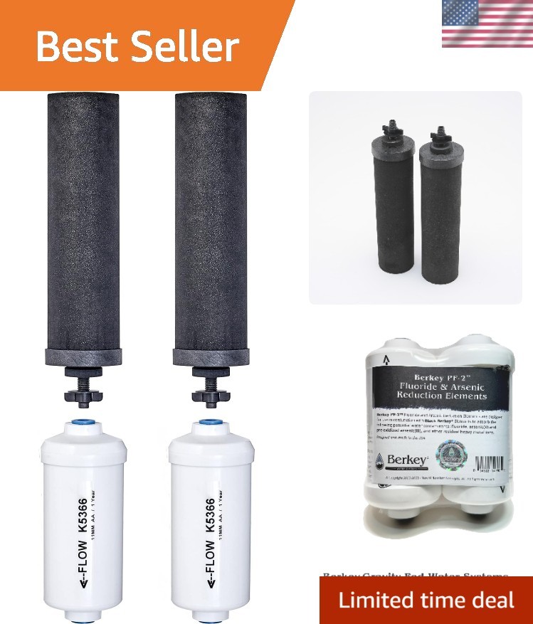 Set of 2 Authentic Black Elements BB9-2 and 2 PF-2 Fluoride Reduction Element…