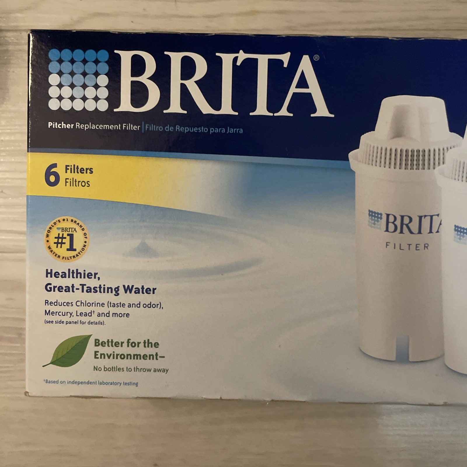NIB Brita 6Ct Filter Replacement Fits All Brita Filters Pitchers & Dispensers