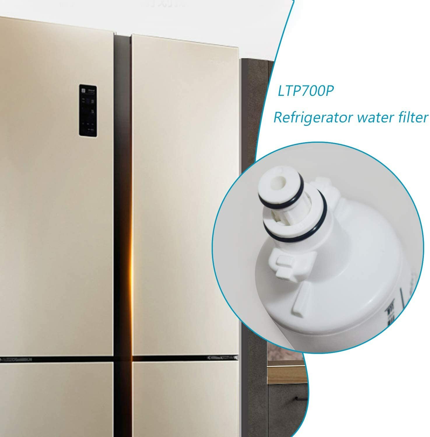 Ulecc Replacement Refrigerator Water Filter Compatible with LG LT700P