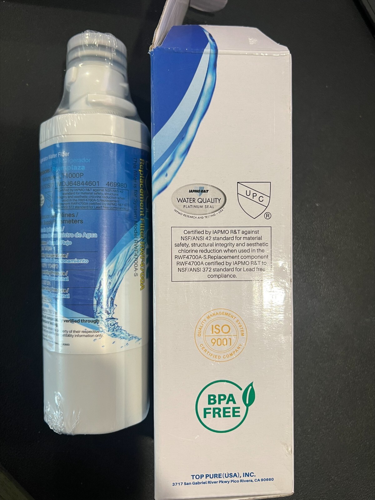 ICEPURE RWF4700A Refrigerator Water Filter -New Sealed