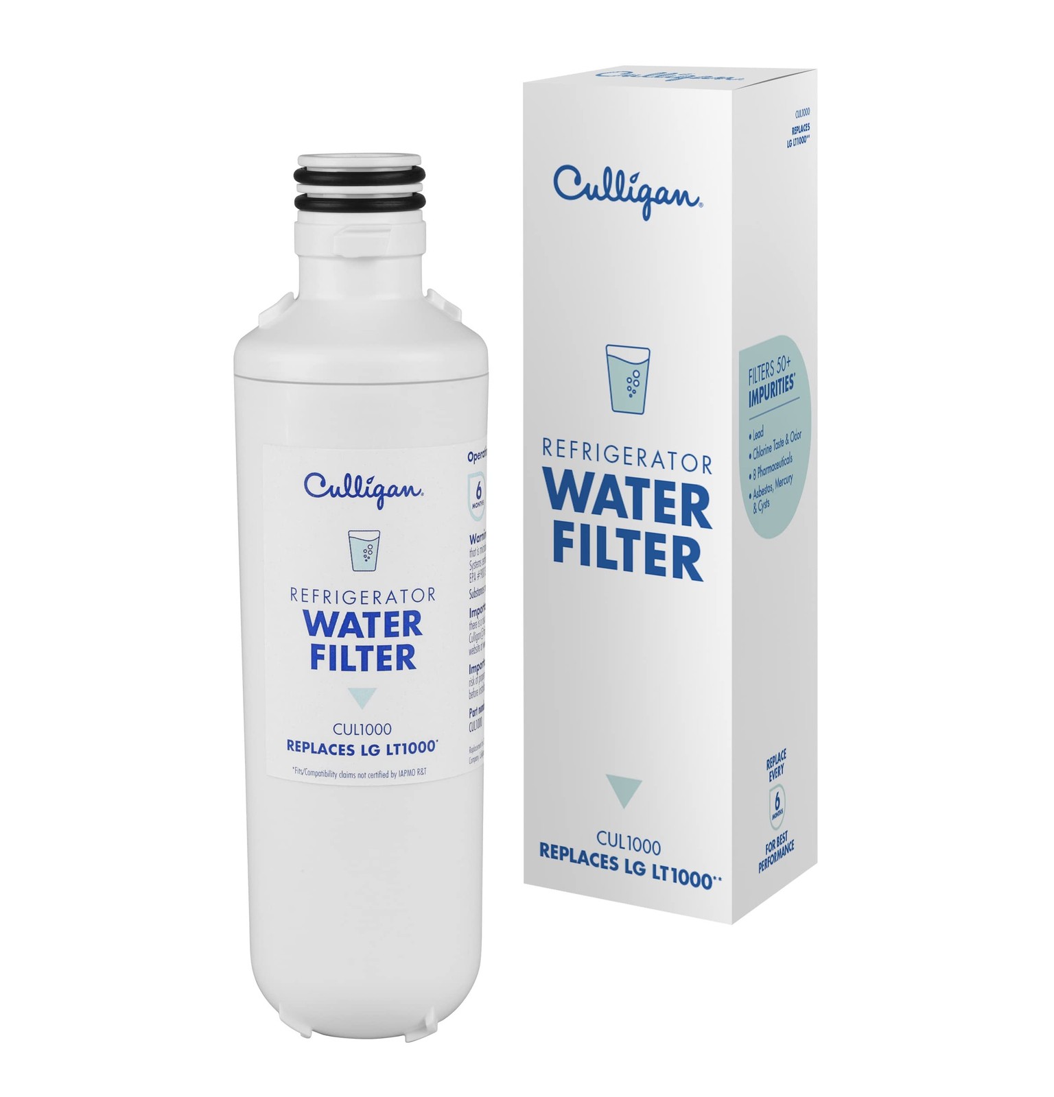 Culligan CUL1000 Refrigerator Water Filter Compatible with LG Models 50 Impur…