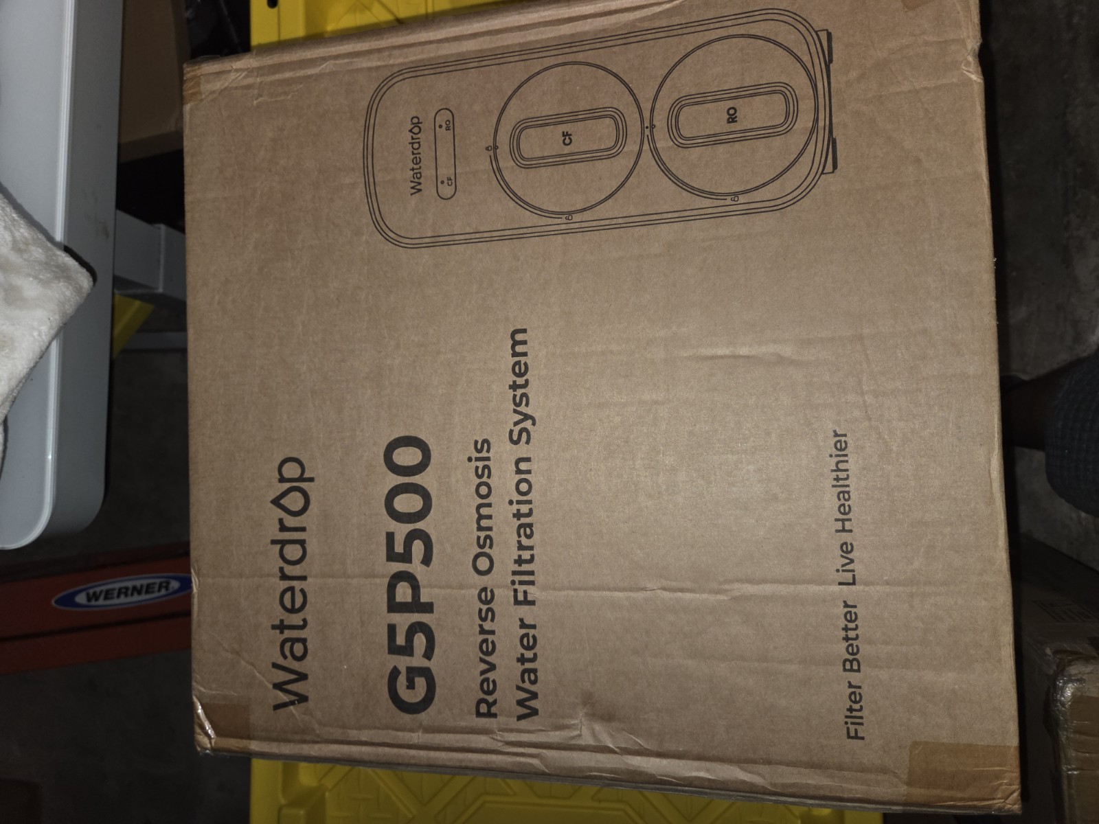 Waterdrop G5P500A Alkaline Reverse Osmosis System 500GPD Tankless RO Filter NEW