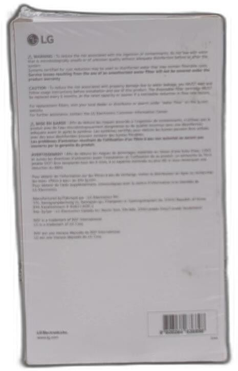 LG LT7000P2 6-Month 200 Gallon Refrigerator Replacement Water Filter NWB