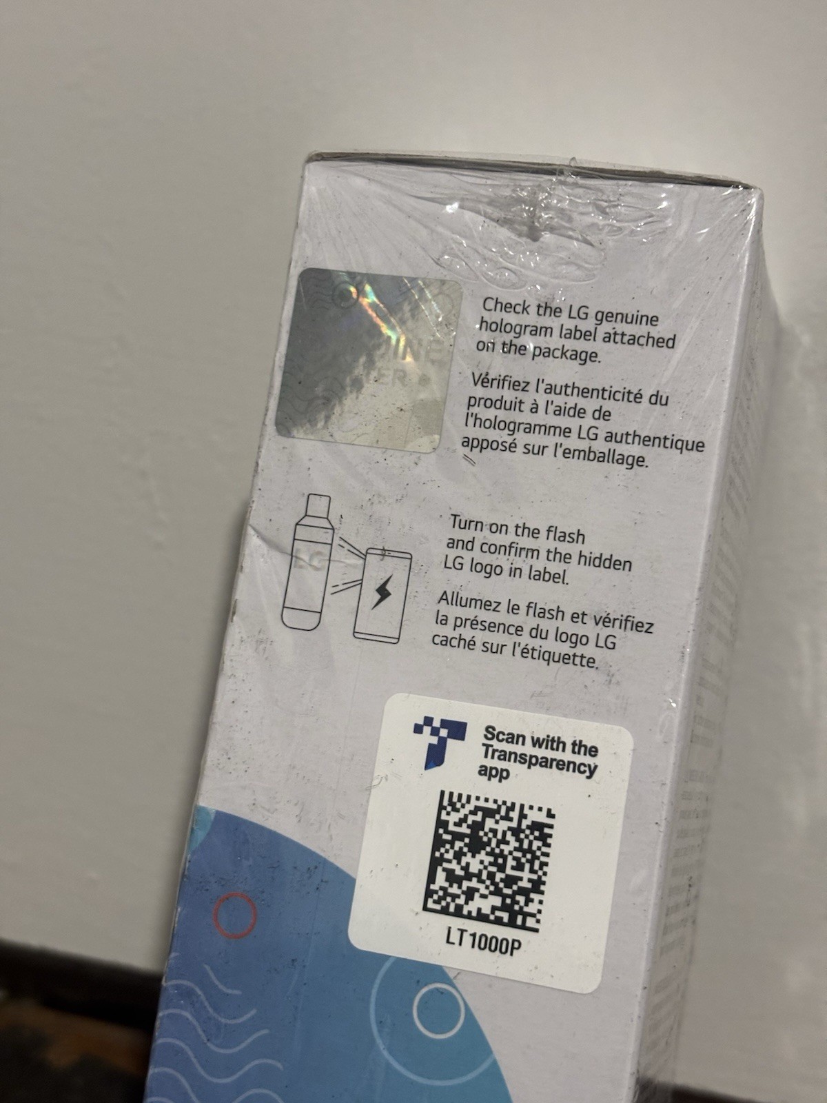 LG Genuine LT1000P/PC/PCS Refrigerator Replacement Water Filter New Sealed