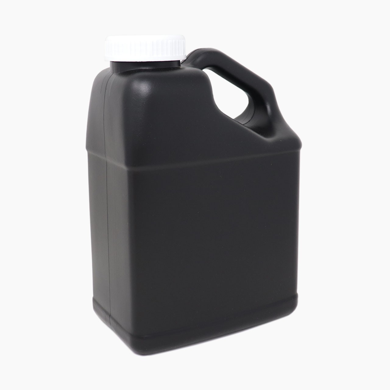 IonFaucet 1 Gallon HDPE Container Black For Strong Acid Water With White Cap NEW