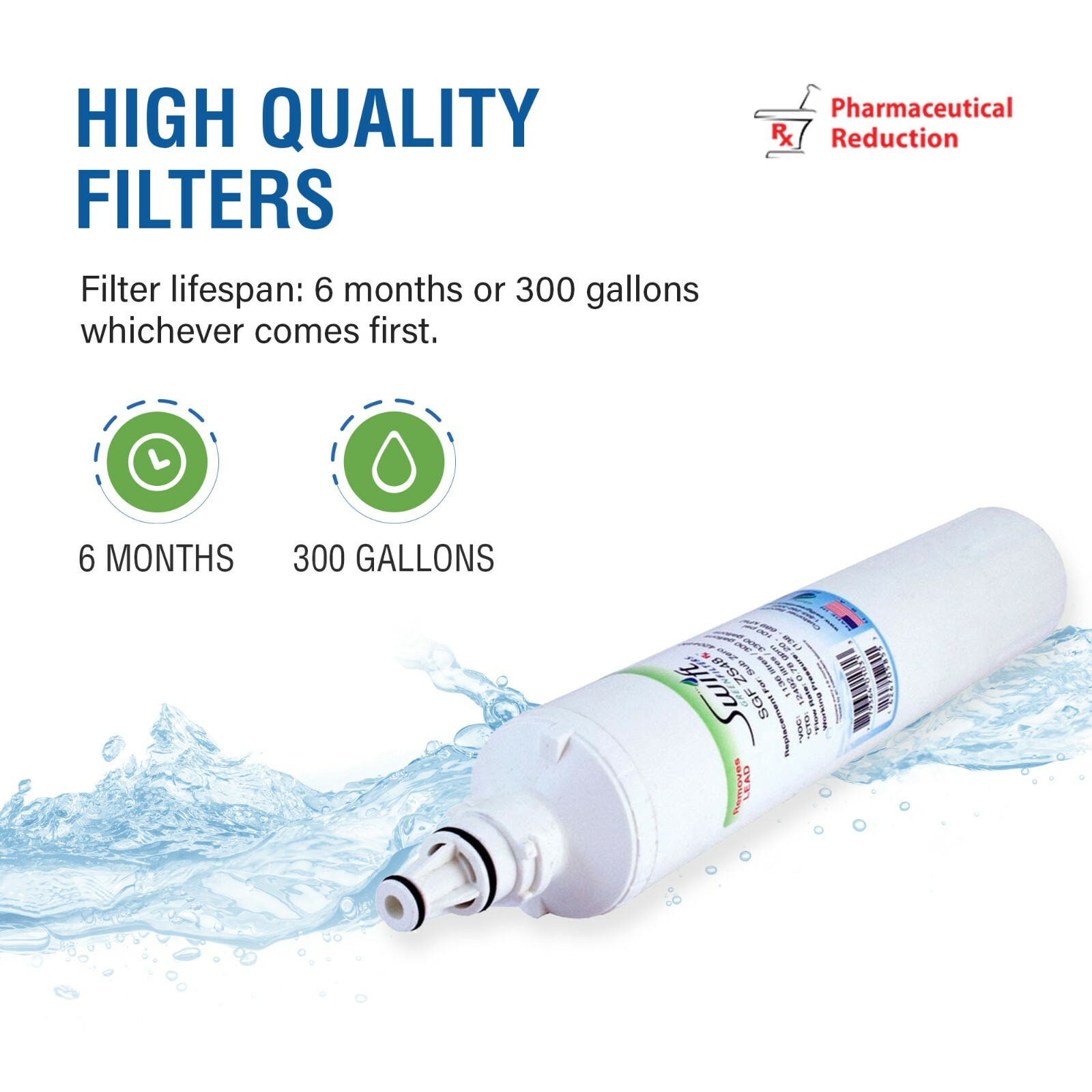 Sub-Zero 4290510 PRO 48 4204490 replacement Refrigerator Filter SGF-ZS48 Rx