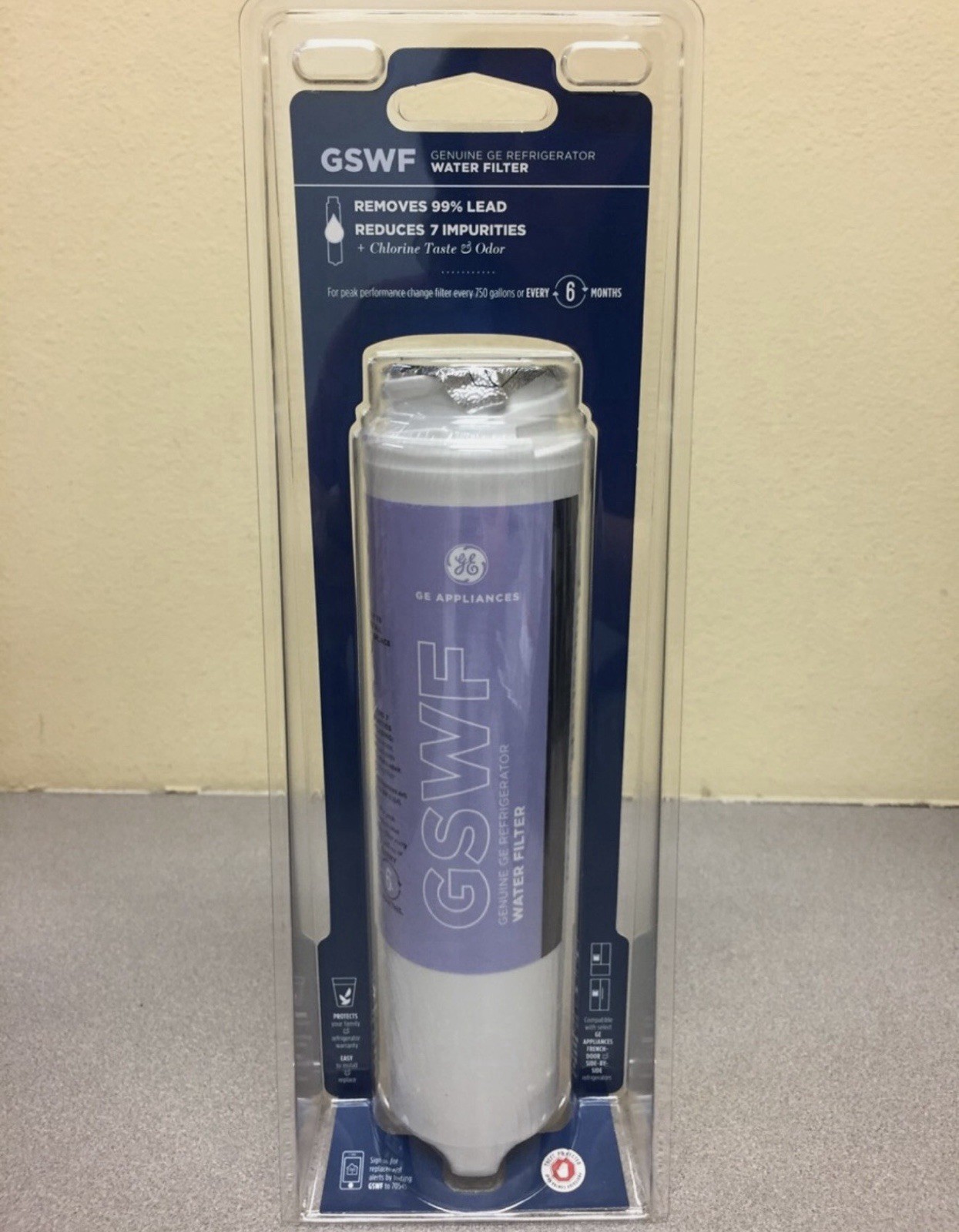 GE GSWFDS Appliances SmartWater Refrigerator Replacement Filter For GE GSWF
