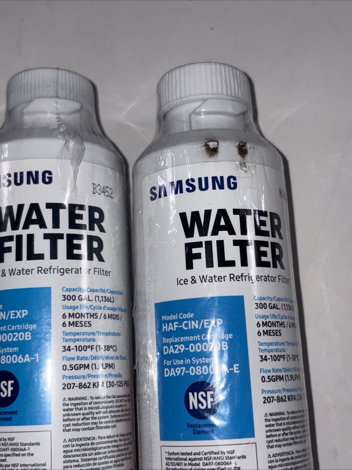 3 PACK Genuine Samsung DA29-00020B HAF-CIN/EXP Refrigerator Water Filter (New)