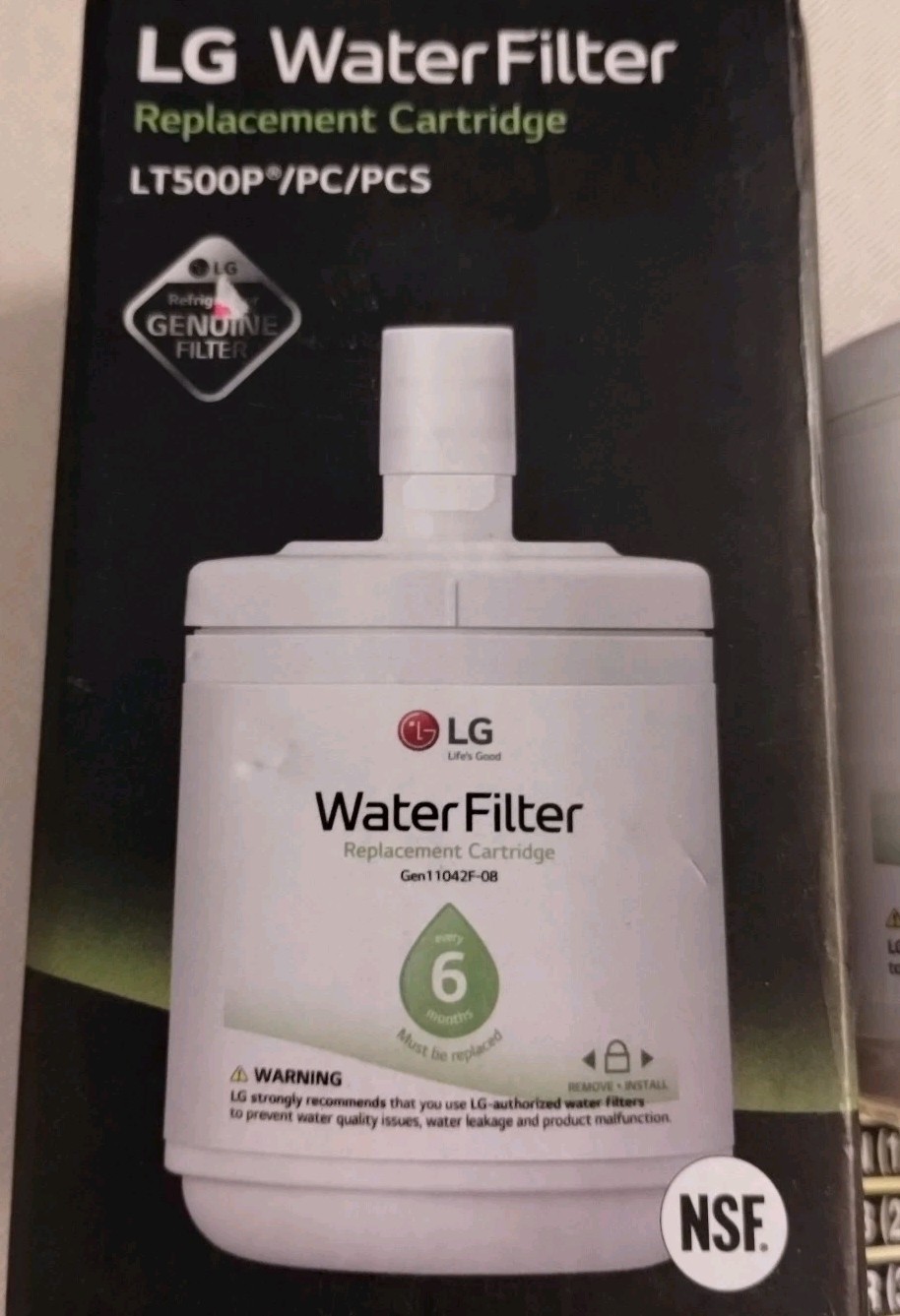 LG LT500P 6 Month 500 Gallon Capacity Replacement Refrigerator Water Filter