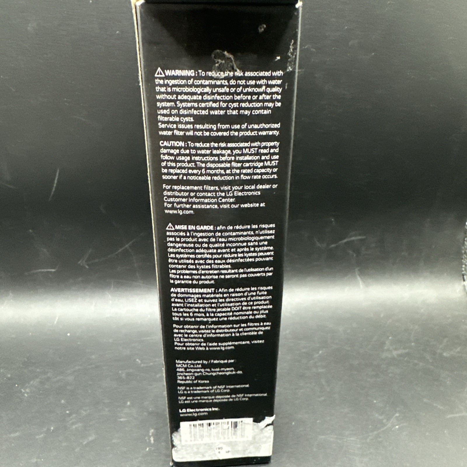 1 PACK LT800P Fit LG LT800P Black Replacement Refrigerator Water Filter NEW