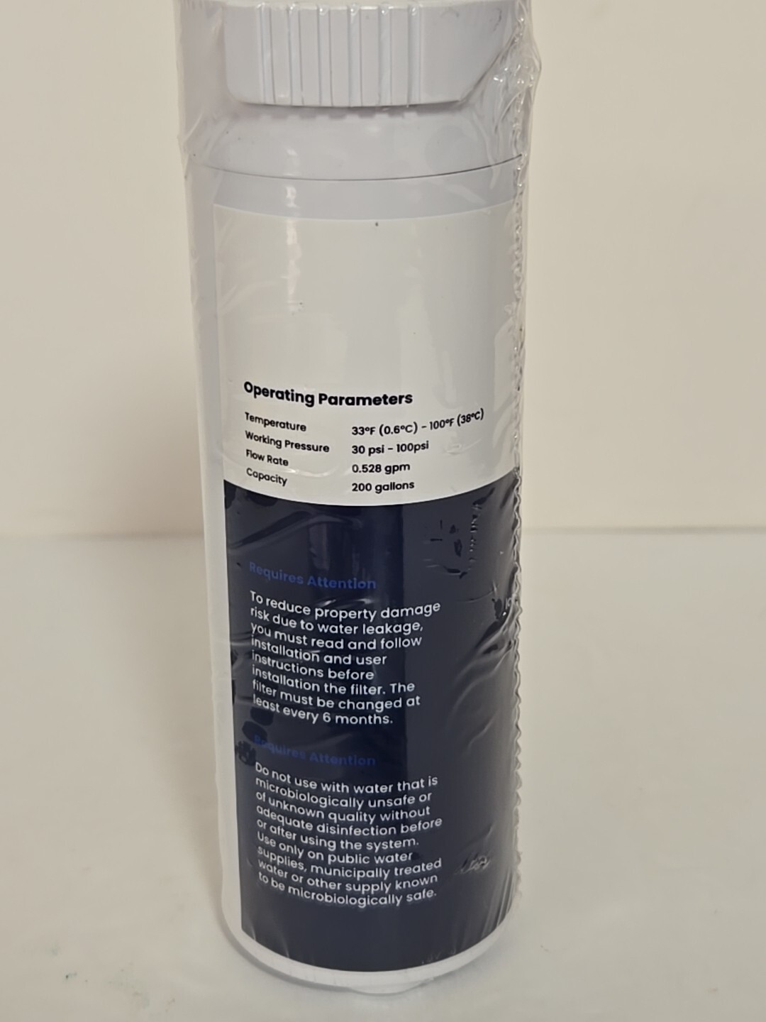 Glacier Fresh Ice & Water Filter GF-XWF 200 Gallons NEW SEALED