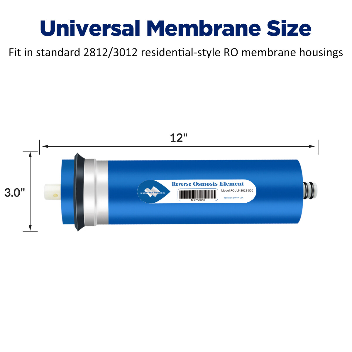 20 Pack 500 GPD RO Membrane Maple Syrup Reverse Osmosis Water Filter Replacement