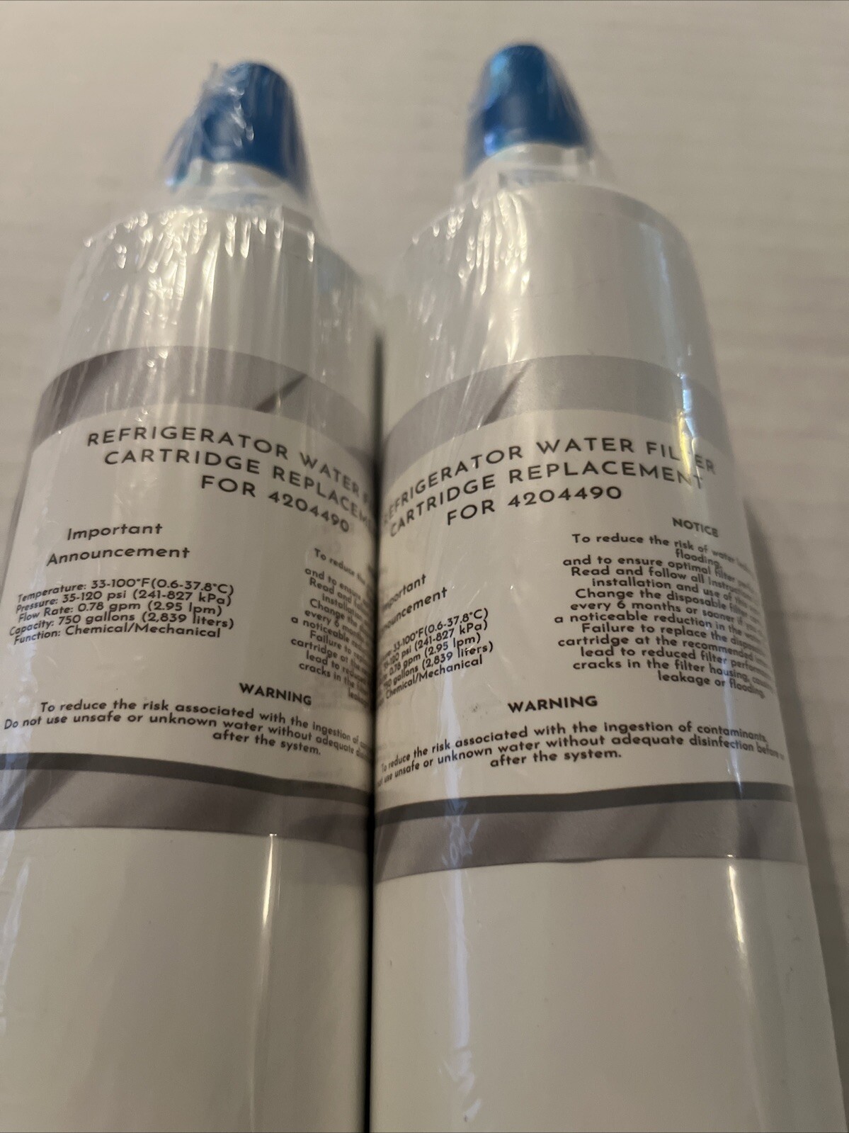 Unbranded Fits for Sub-Zero 4204490 Refrigerator Filter (2 Pack)