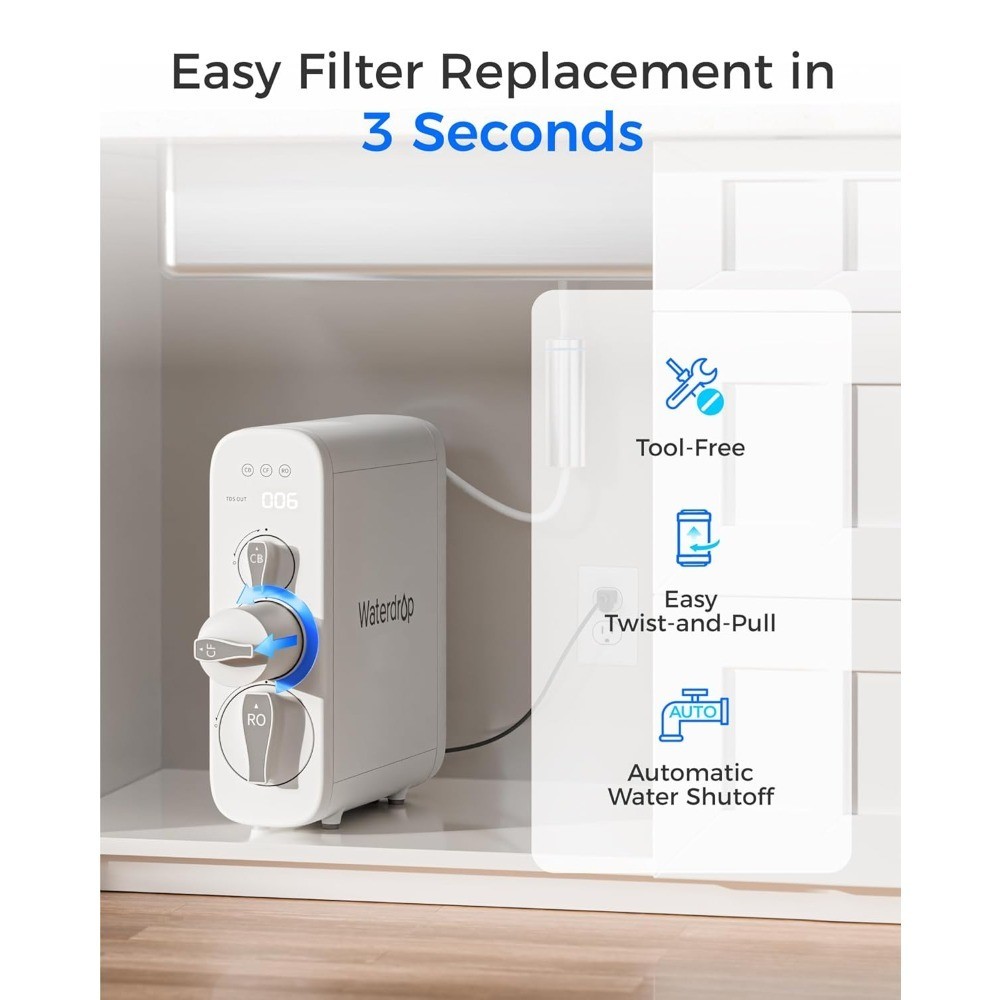 G3-2CFCB Replacement for Reverse Osmosis System 1-Year Combo Pack of 2