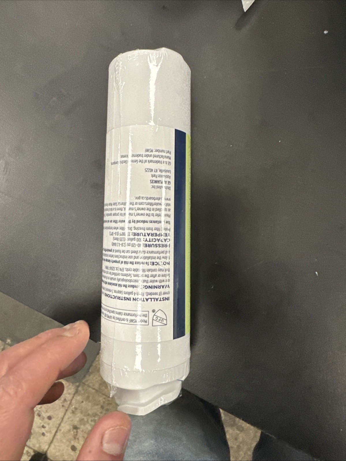 B8. GE MSWF SmartWater Refrigerator Replacement Water Filter