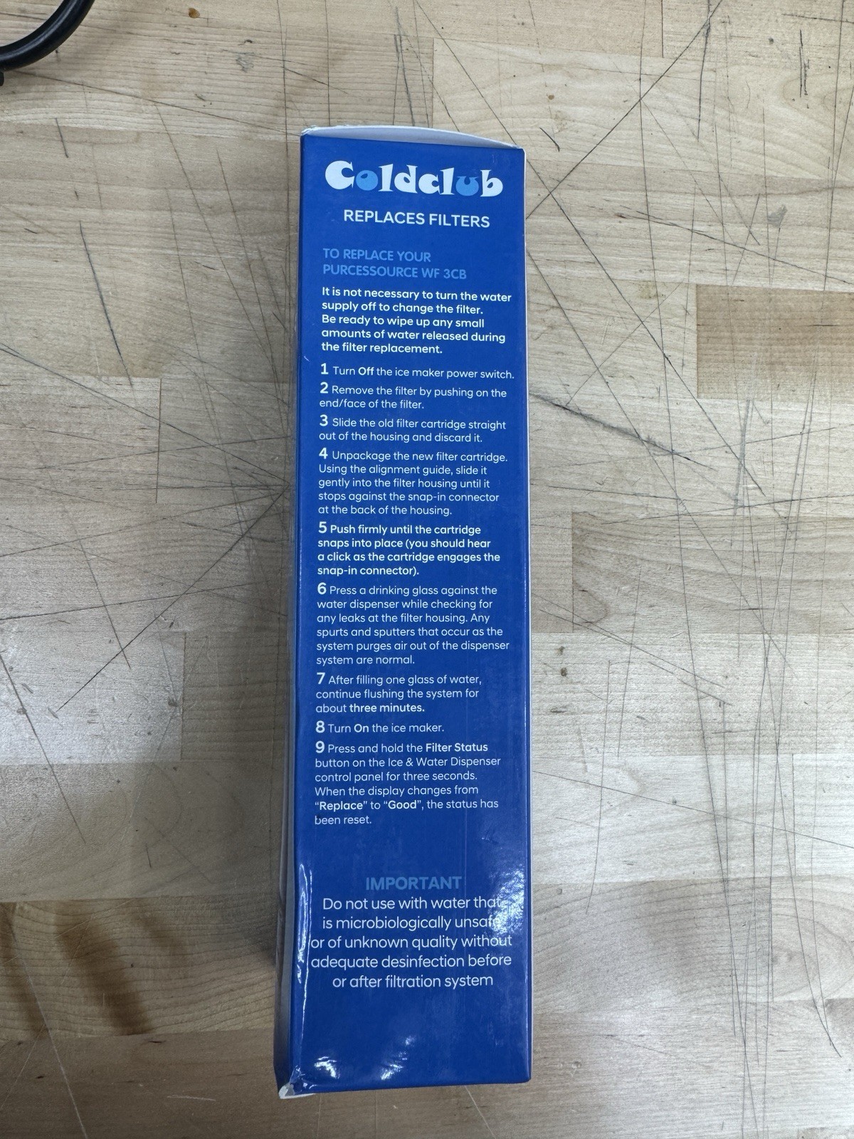 New/Sealed WF3CB Water Filter for Frigidaire Refrigerator – White, Free Ship