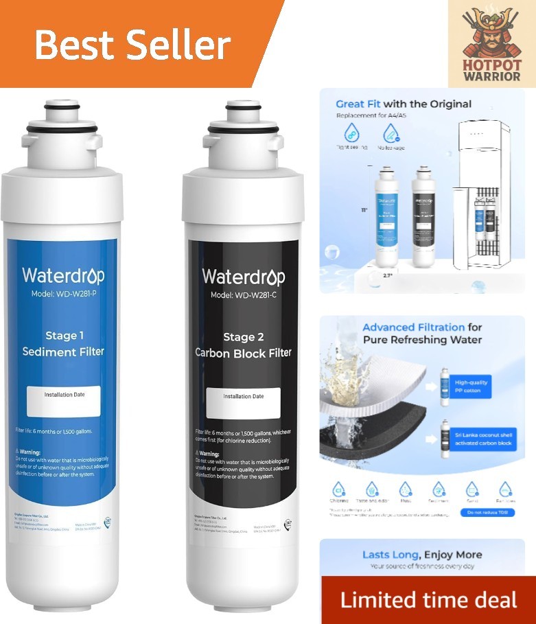 W281 Replacement Filters for Avalon Water Coolers – Safe & Efficient – 2 Count
