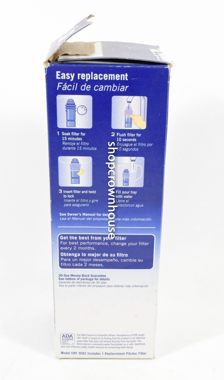 2 PUR MAX ION Replacement Pitcher Water Filters Model CRF-950Z
