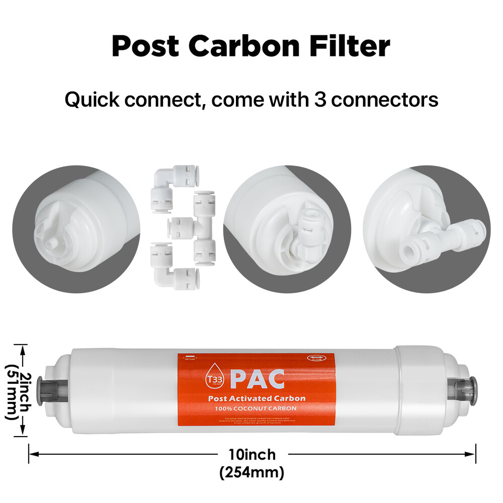 5 Stage Reverse Osmosis System Water Filter with 75GPD RO Membrane 5-Pack Set US