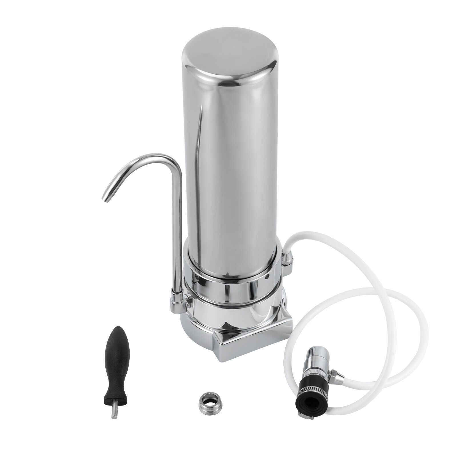 304 Stainless Steel Countertop Filter System for Tap Water Filtration Silver New