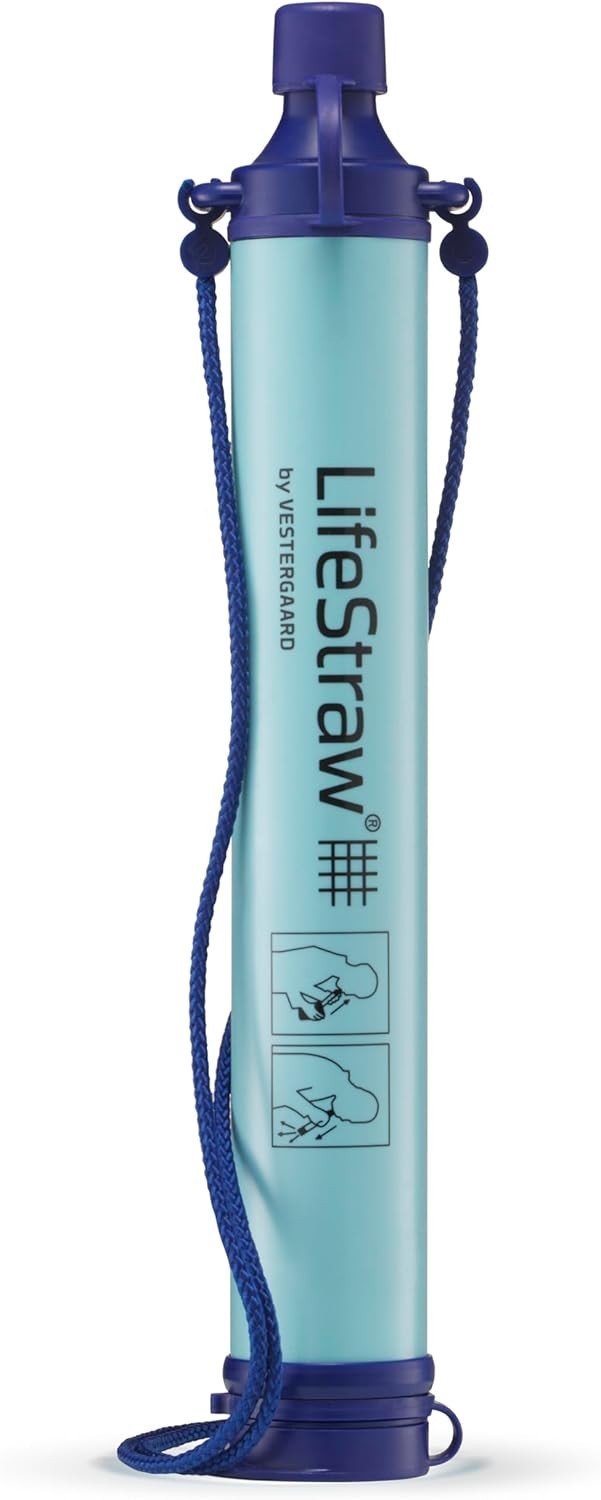 Lifestraw Personal Water Filter: 99.999999% Bacteria Removal for Hiking & More
