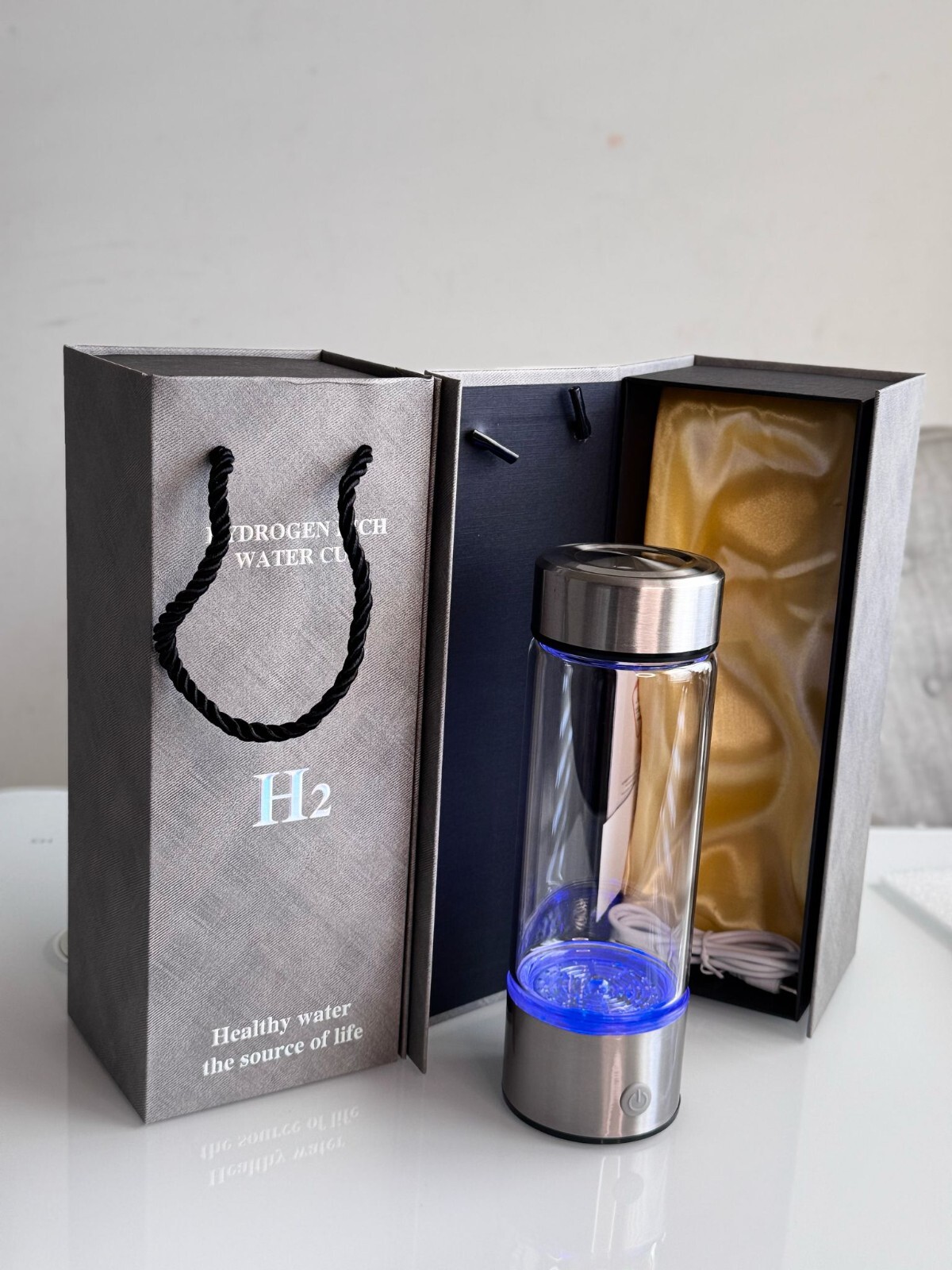 Hydrogen Water Bottle 2024 Upgrated Hydrogen Water Generator Portable Recharg…