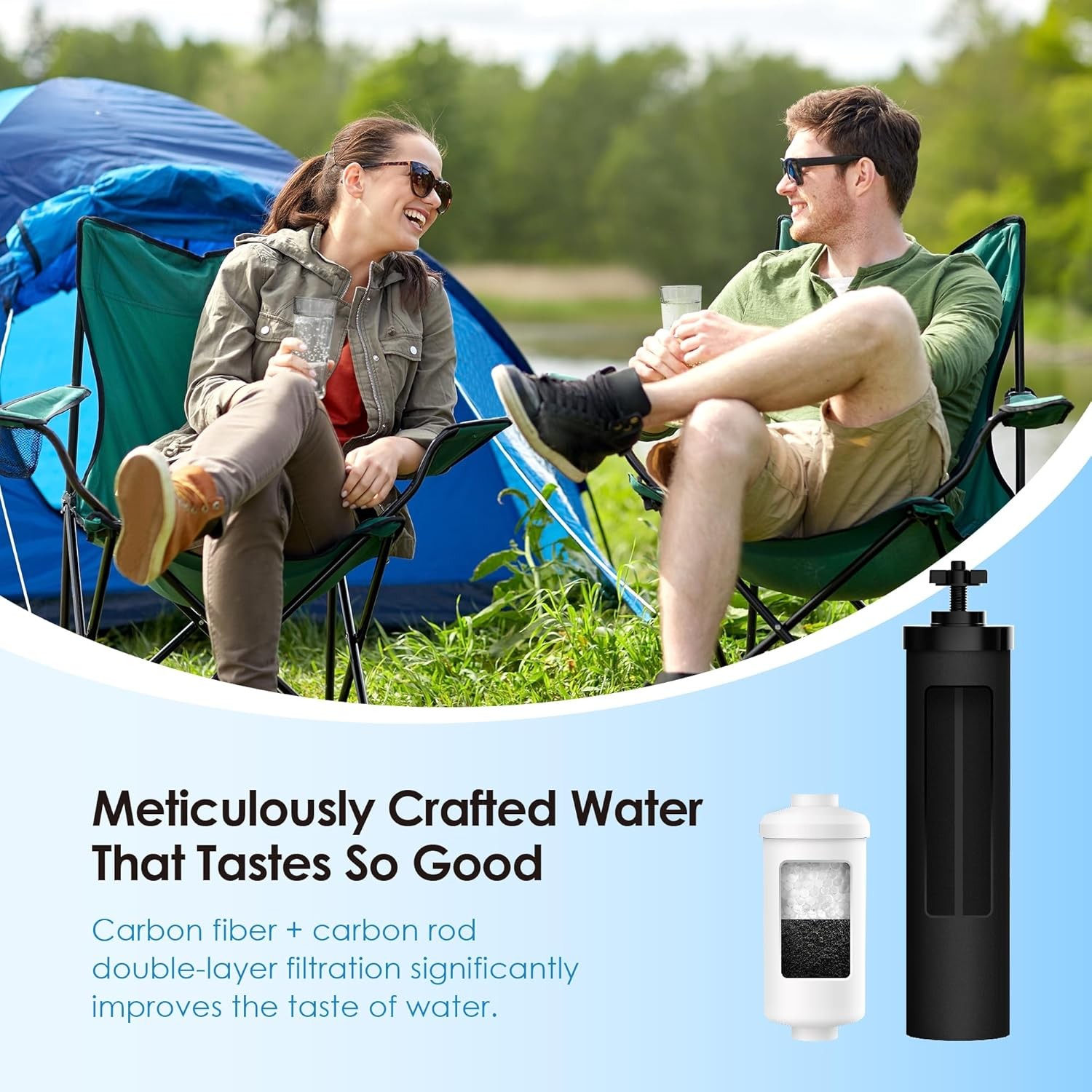 Waterdrop NSF/ANSI 42&372 Standard Gravity Water Filter, Replacement for Berkey®