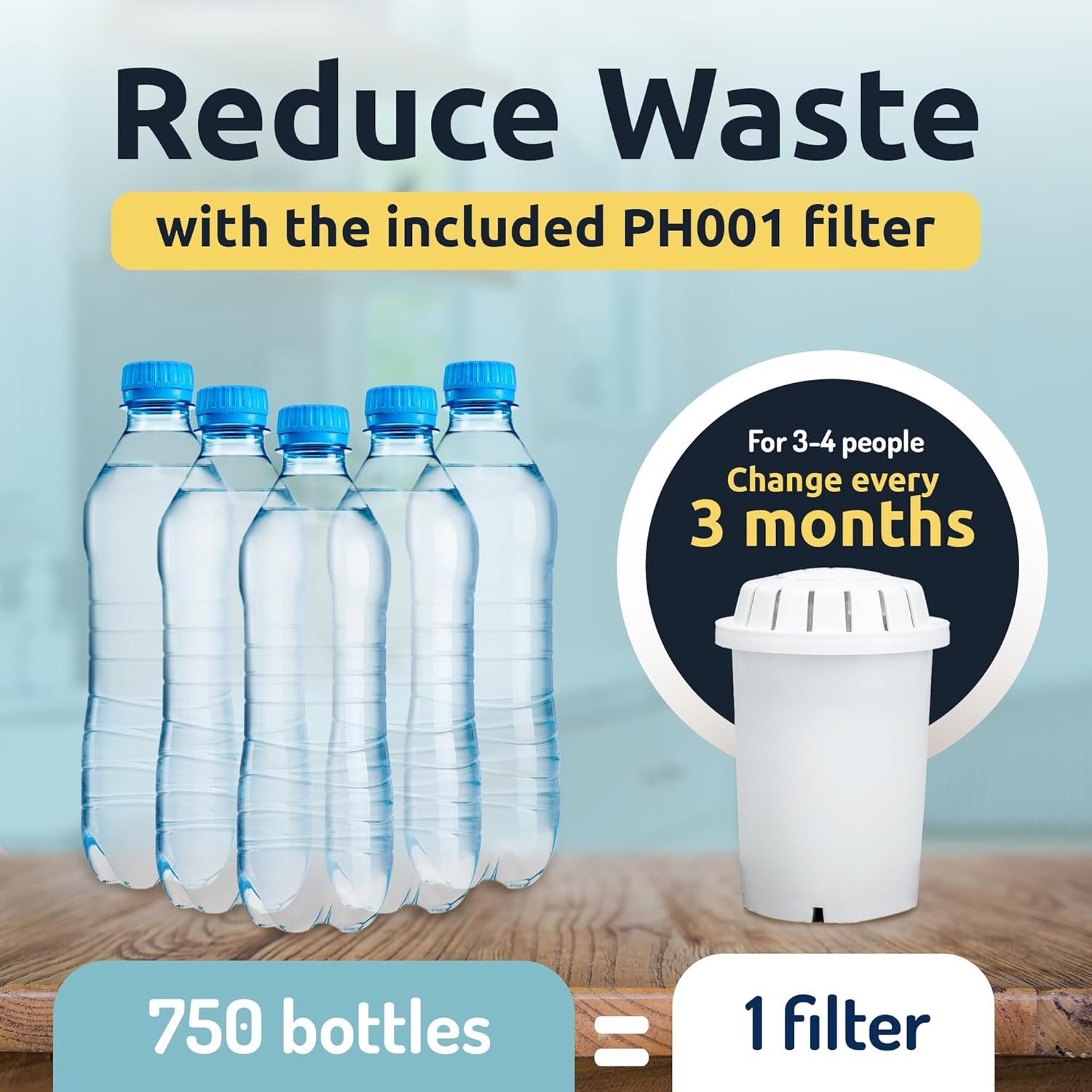 Ph Recharge Glass Alkaline Water Filter Dispenser – Countertop Water Filter Syst