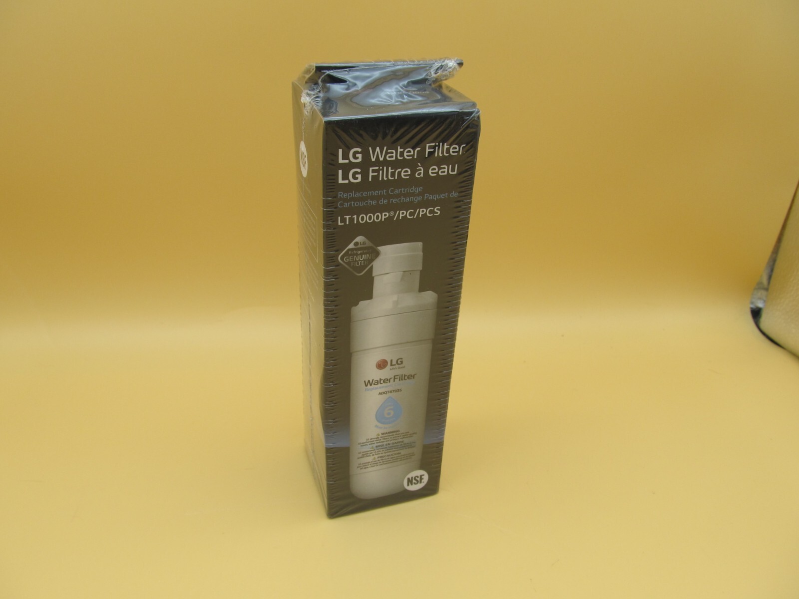 New 1 PACK LT1000P Fit LG LT1000P ADQ747935, Refrigerator Water Filter Black,USA