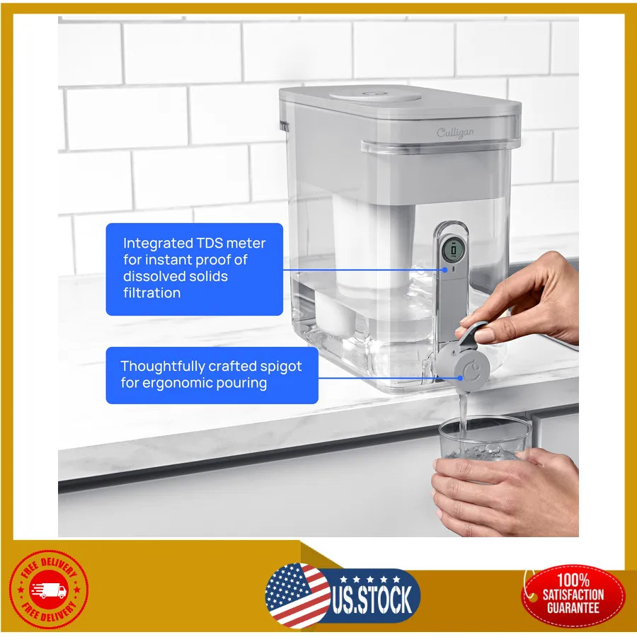 Culligan ZeroWater 32 Cup Water Dispenser with 5-Stage Advanced Filter