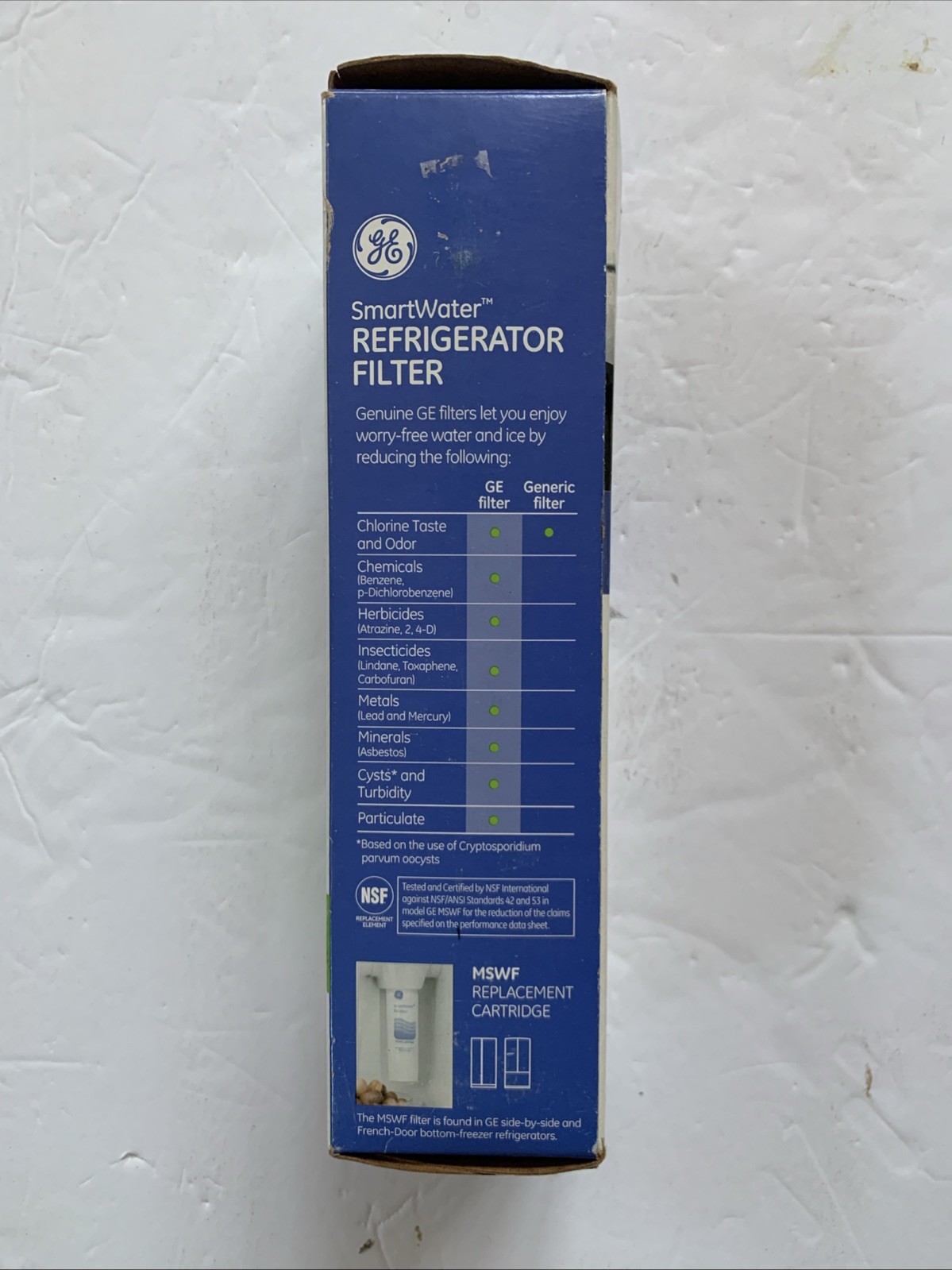 NEW GE Refrigerator Water Filter Cartridge SmartWater Genuine OEM MSWF *Read*
