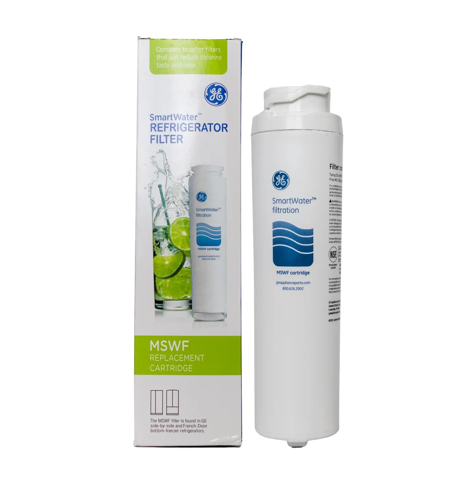 1/2/3/4 PACK New Sealed GE MSWF Refrigerator Water Filter Replacement Cartridge