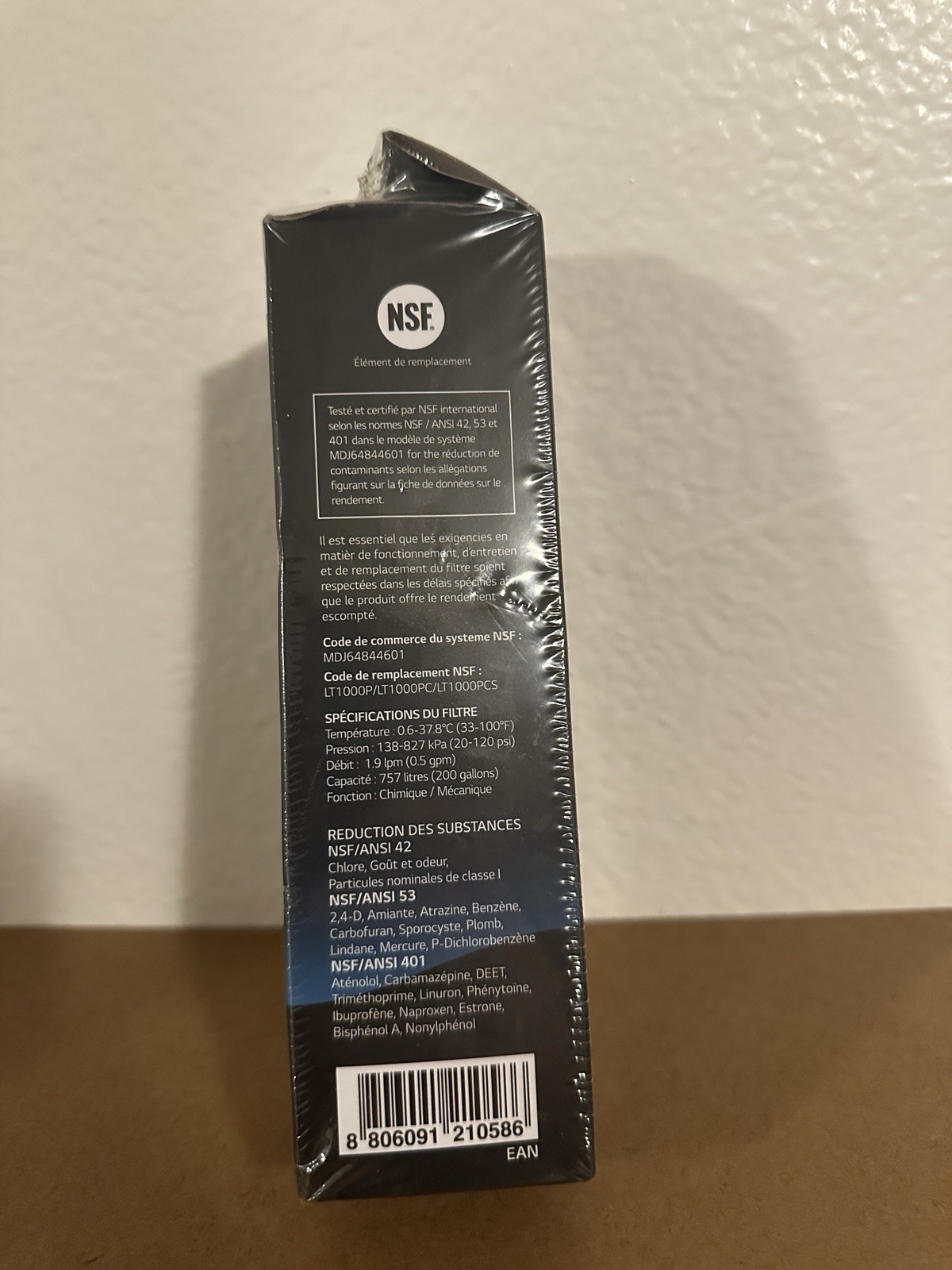 LG LT1000P Fridge Replacement Refrigerator Water Filter ADQ747935 OEM Genuine